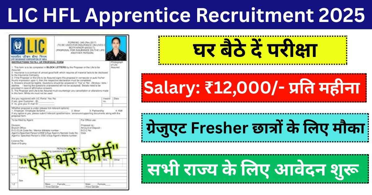 LIC HFL Apprentice Recruitment 2025