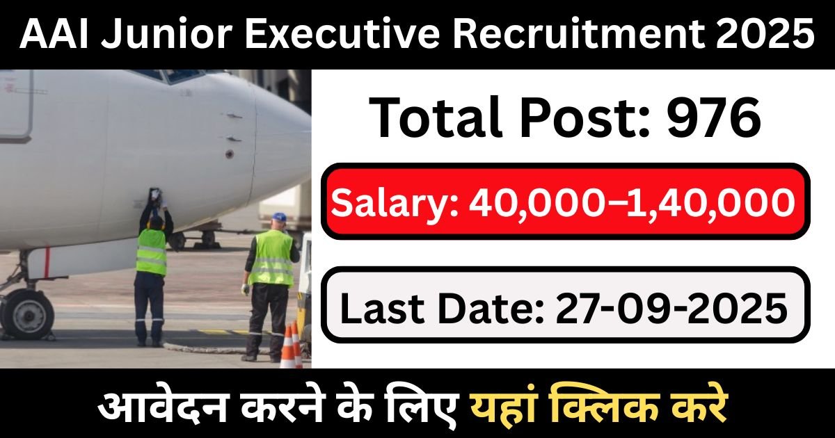 AAI Junior Executive Recruitment 2025
